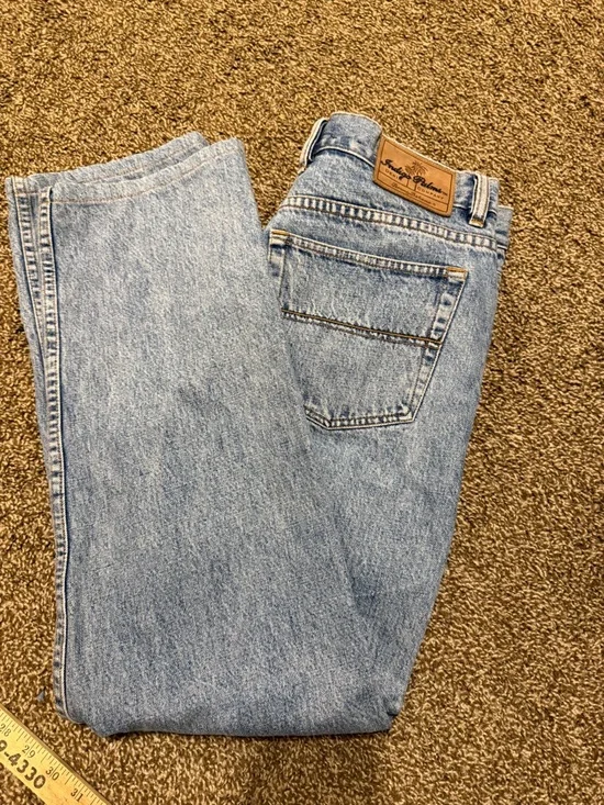 TOMMY BAHAMA Indigo Palms Classic Fit Straight Denim Blue Jeans Men's Size 34x32 - Picture 4 of 11